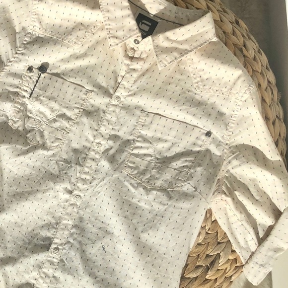 G-Star beige Button Down shirt  -XS - Picture 8 of 10